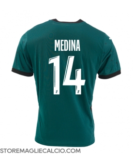 RC Lens Facundo Medina #14 Maglia Gara Trasferta Repliche 2024-25 Maniche Corte